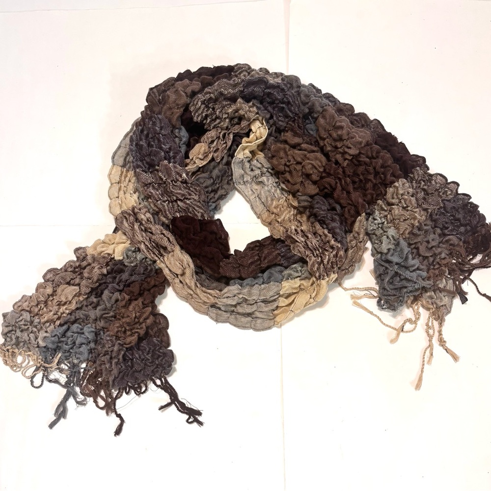 Elegant Multicolor Textured Scarf